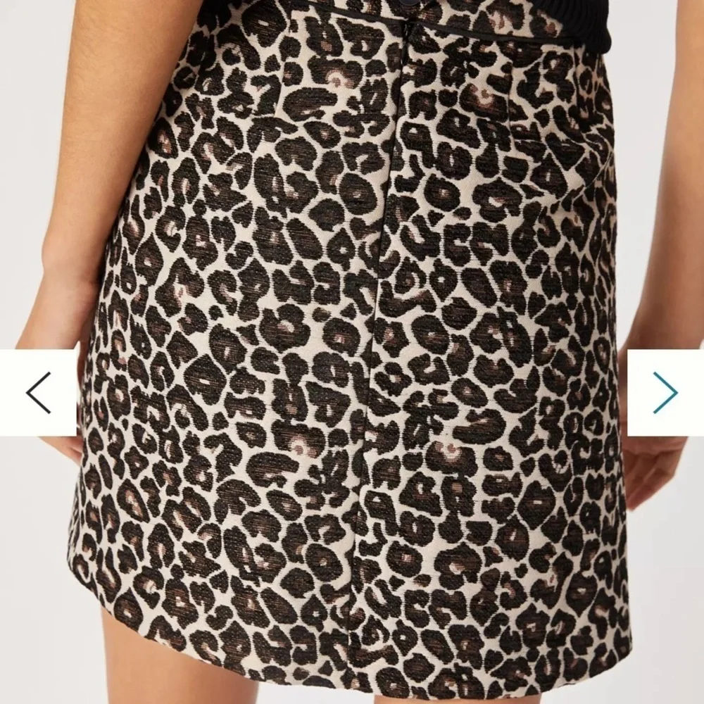 Anthropologie grace Ann leopard skirt new size 12